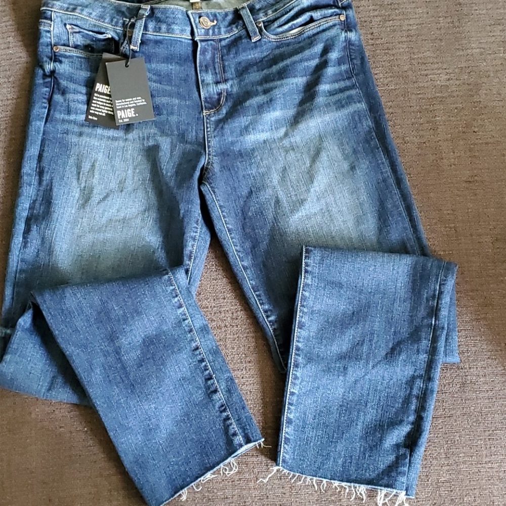 PAIGE mid rise ankle skinny sz 32